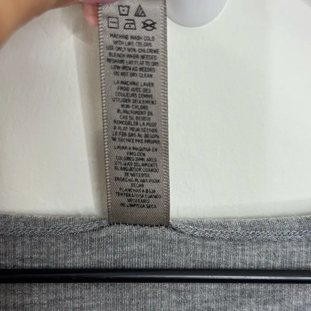 Skims Soft Lounge Long Sleeve Dress Maxi Gray Size Small